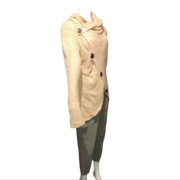 Sahalie Army Green Pants Size Large Elastic Waist Drawstring with Cargo pockets - Picture 11 of 12